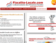 Tablet Screenshot of fiscalite-locale.com